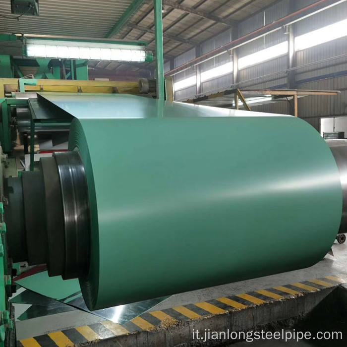 Bobina in acciaio zincato rivestito a colori Z180